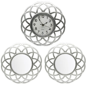 wall-clock-and-2-frames-silver-mirror-code-542-kalabell