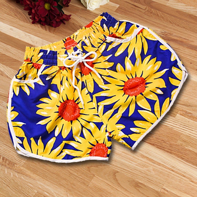 womens-shorts-sunflower-design-kalabell