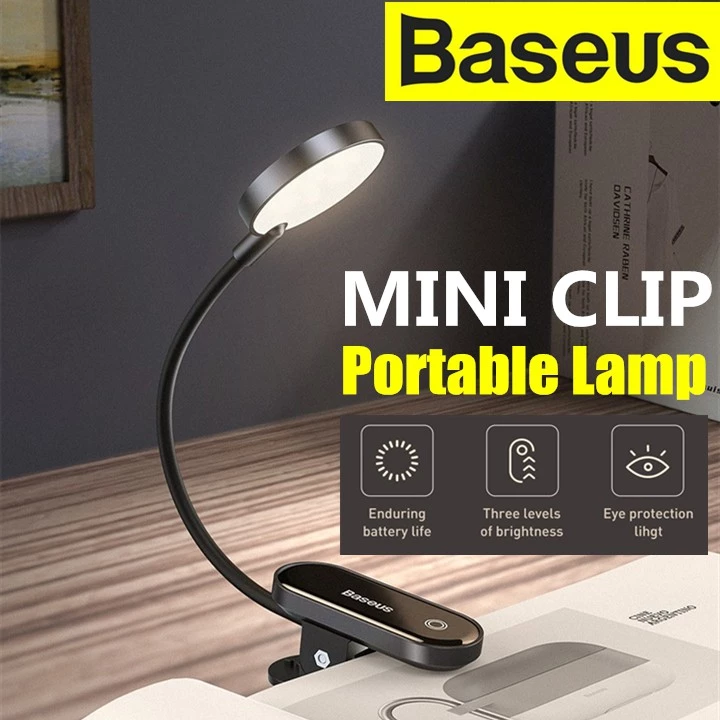 بررسی چراغ مطالعه گیره دار بیسوس Baseus Comfort Reading DGRAD-0G Mini Clip Lamp