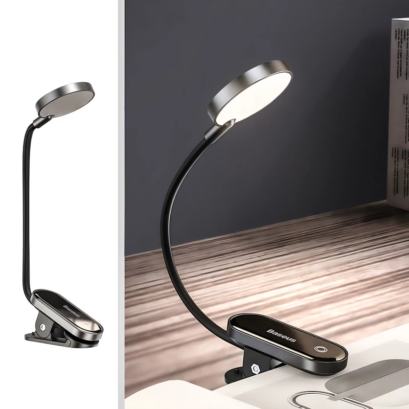 بررسی چراغ مطالعه گیره دار بیسوس Baseus Comfort Reading DGRAD-0G Mini Clip Lamp