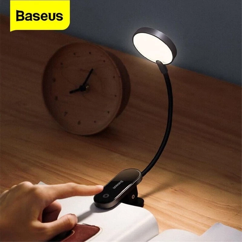 بررسی چراغ مطالعه گیره دار بیسوس Baseus Comfort Reading DGRAD-0G Mini Clip Lamp