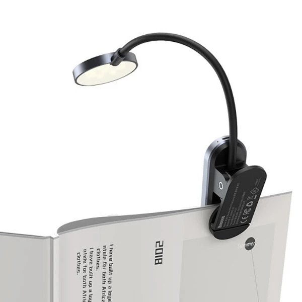 بررسی چراغ مطالعه گیره دار بیسوس Baseus Comfort Reading DGRAD-0G Mini Clip Lamp