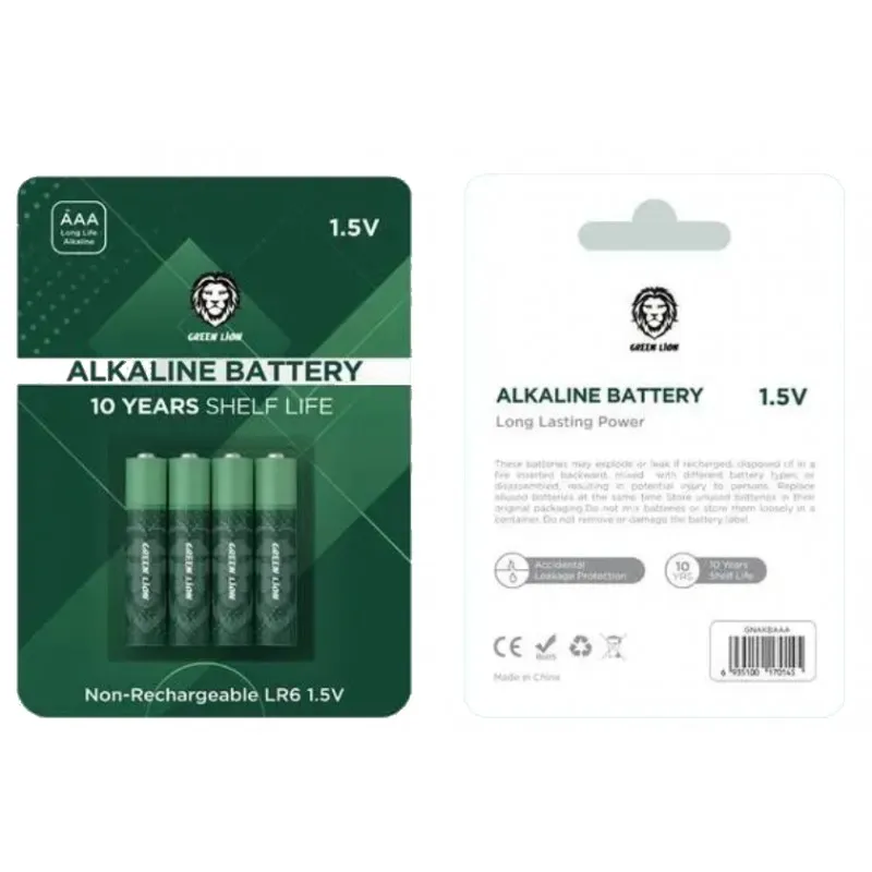 بررسی پک ۴ عددی باتری نیم قلمی شارژی گرین لاین Green Lion AAA Rechargeable Battery