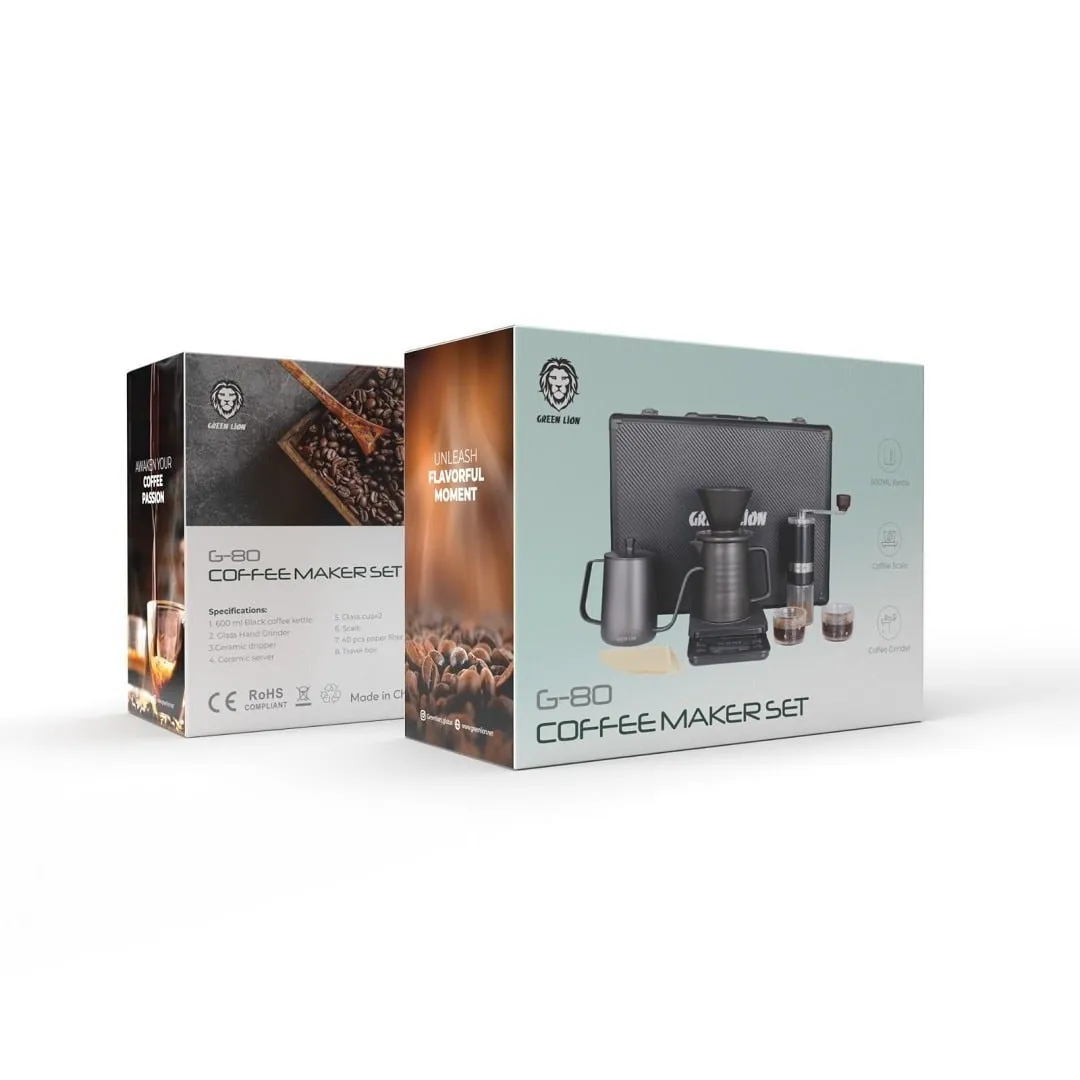 بررسی ست قهوه ساز گرین لاین Green Lion G-80 Plus Coffee Maker Set GNG80PCOFFST