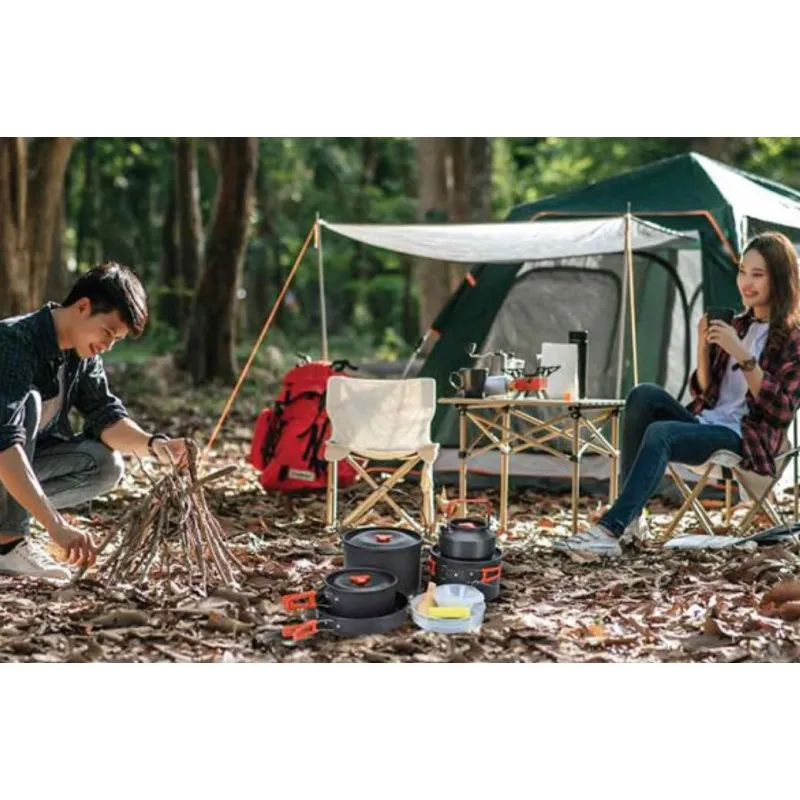 بررسی ست وسایل آشپزی کمپینگ گرین لاین Green Lion Portable Camping Cookware GNCMPCKSETOBK