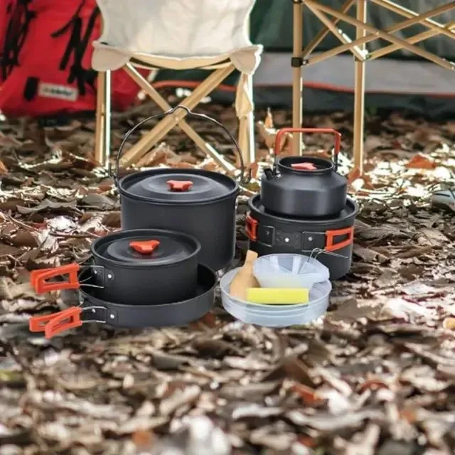 بررسی ست وسایل آشپزی کمپینگ گرین لاین Green Lion Portable Camping Cookware GNCMPCKSETOBK