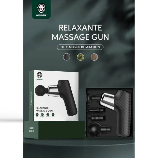 بررسی ماساژور تفنگی گرین لاین مدل Green Lion relaxable massage gun