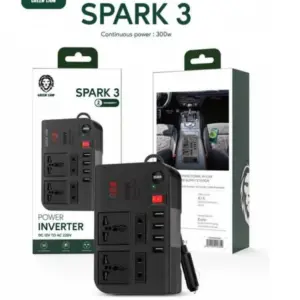 چند راهی و اینورتر گرین لاین Green Lion Spark 3 Power Inverter توان ۳۰۰ وات