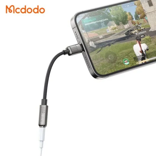 بررسی کابل تبدیل لایتنینگ به Aux مک دودو Mcdodo CA-5010 Lightning to Aux