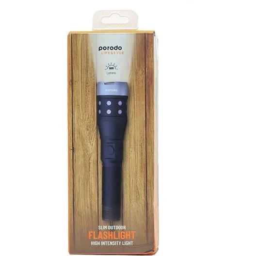 بررسی چراغ قوه پرودو PORODO SLIM OUTDOOR FLASHLIGHT LS18WFL برد ۲۰۰ متر