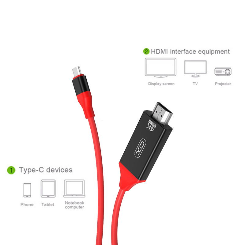 بررسی کابل تبدیل تایپ سی به HDMI ایکس او مدل XO GB005