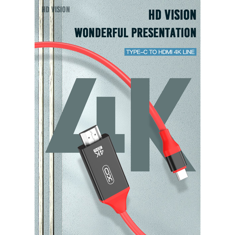 بررسی کابل تبدیل تایپ سی به HDMI ایکس او مدل XO GB005