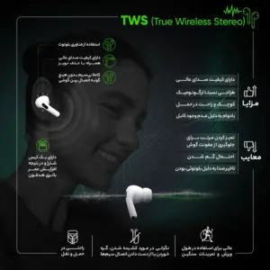 هندزفری بلوتوث دوگوش بیسوس Baseus S1 Pro SIMU ANC TWS Bluetooth Earphones NGS1P-0A