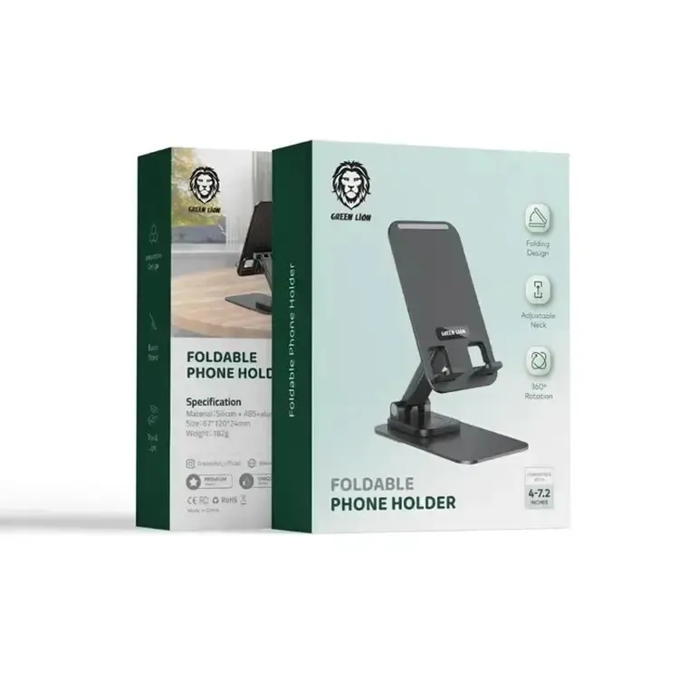 بررسی هولدر و پایه نگهدارنده رومیزی گرین لاین Green Lion Foldable Phone Holder مناسب گوشی و تبلت