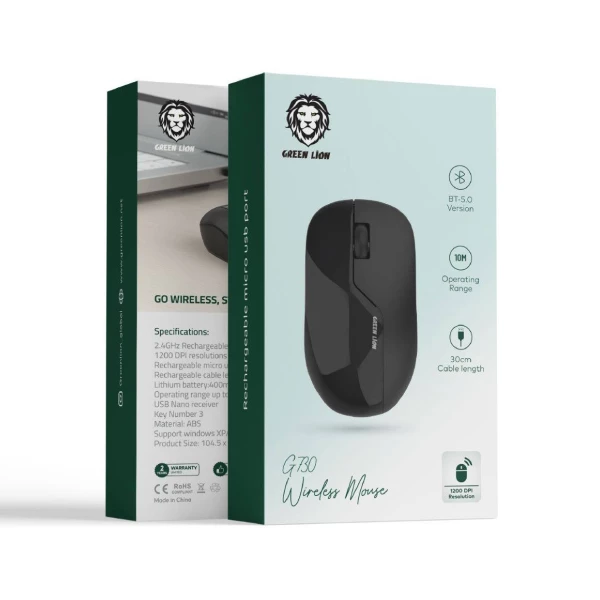 بررسی ماوس وایرلس گرین لاین مدل Green Lion G730 Wireless Mouse