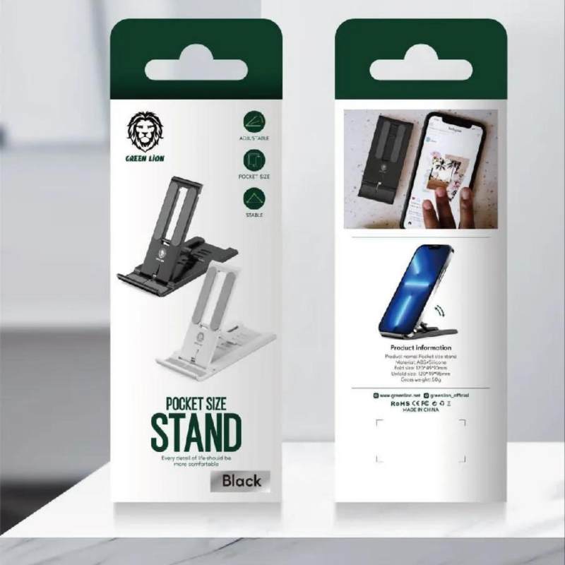 بررسی هولدر و پایه نگهدارنده رومیزی گرین لاین Green Lion Pocket Size Stand GNPSTANDBK