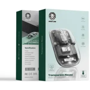 موس بلوتوثی شفاف گرین لاین Green Lion Transparent Mouse Lite