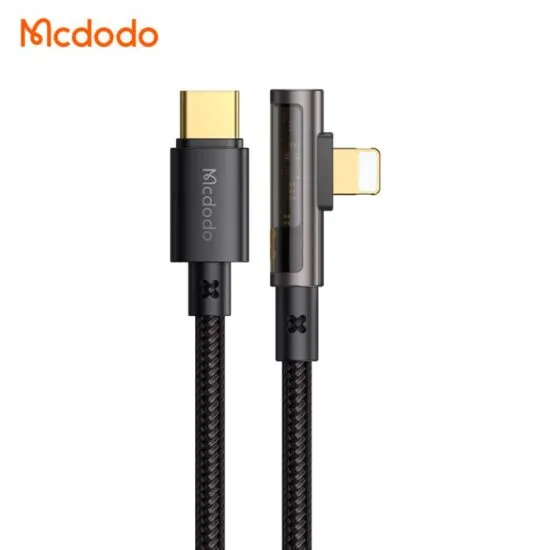 بررسی کابل لایتنینگ به Type C مک دودو Mcdodo CA-3390 توان ۳۶ وات طول ۱.۲ متر