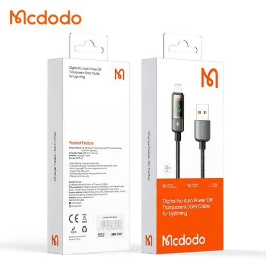 بررسی کابل لایتنینگ مک دودو Mcdodo CA-3620 طول ۱.۲ متر توان ۱۲ وات