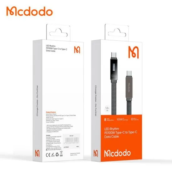 بررسی کابل Type C به Type C مک دودو Mcdodo CA-4470 توان ۱۰۰ وات