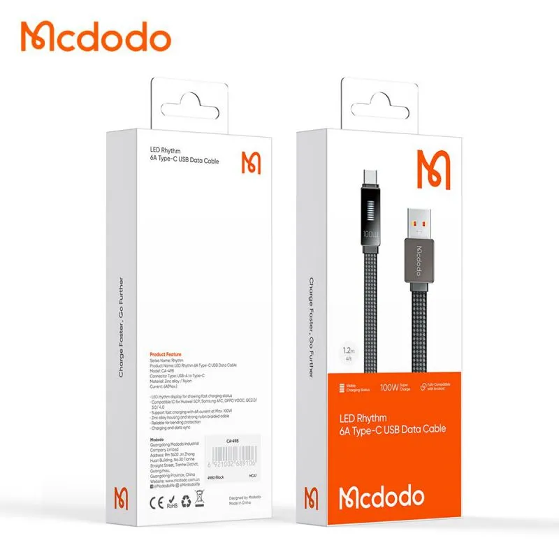 بررسی کابل Type C مک دودو مدل Mcdodo CA-4980 توان ۱۰۰ وات