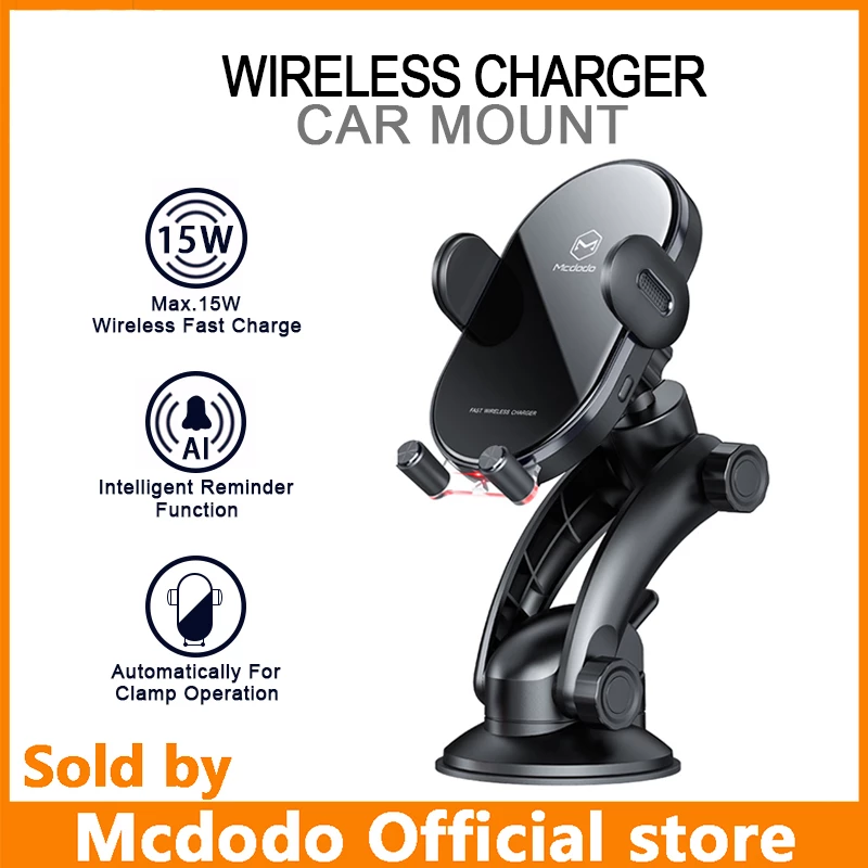 بررسی هولدر و شارژر وایرلس چند کاره هوشمند مک دودو Mcdodo CH-7620 Intelligent Air Mount توان ۱۵ وات