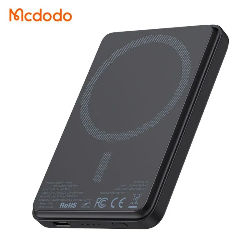 پاوربانک وایرلس ۵۰۰۰ میلی آمپر مگ سیف مک دودو Mcdodo MC-3951