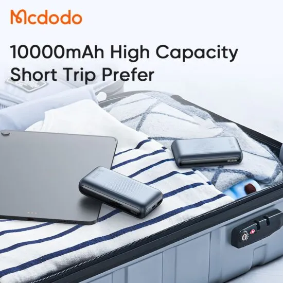 بررسی پاوربانک ۱۰۰۰۰ میلی آمپر مک دودو مدل Mcdodo MC-4530 توان ۳۳ وات