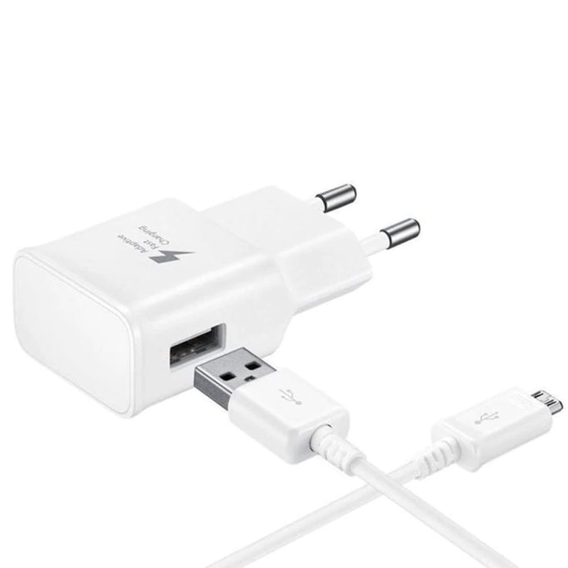 بررسی شارژر اصلی سامسونگ A5 به همراه کابل micro usb