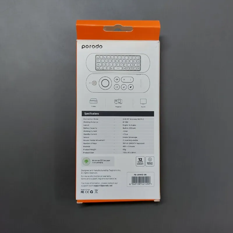 بررسی موس بی سیم و مینی کیبورد پرودو Porodo Air Remote Mouse PD-ARMKB