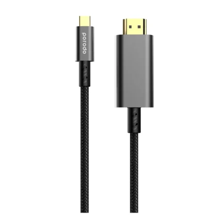 کابل HDMI به Type-C پرودو Porodo Type C HDMI 4K Braided Cable PD-4KHDMC طول ۱.۸ متر