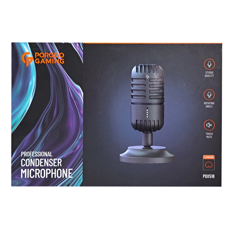 بررسی میکروفون گیمینگ پرودو Porodo PDX518 Professional Condenser Microphone