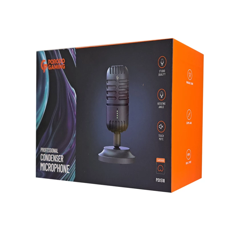 بررسی میکروفون گیمینگ پرودو Porodo PDX518 Professional Condenser Microphone