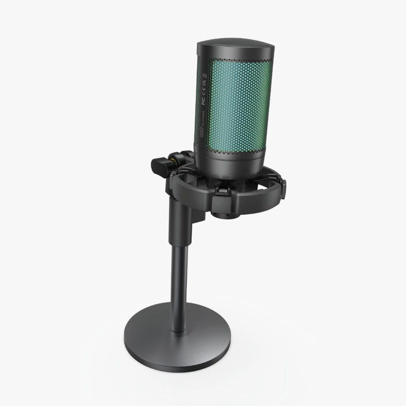 بررسی میکروفون گیمینگ پرودو Porodo RGB Condenser Microphone PDX519