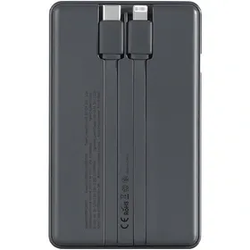 پاوربانک ۱۰۰۰۰ پرودو PORODO SLIM POWER BANK PD-PBFCH029 توان ۲۲.۵ وات و کابل متصل