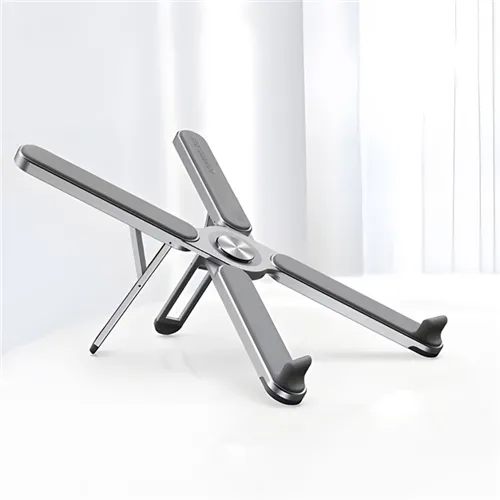 استند لپ تاپ پاورولوژی Powerology Aluminium Folding Laptop Stand Height Adjustable PWAALPFLS تاشو