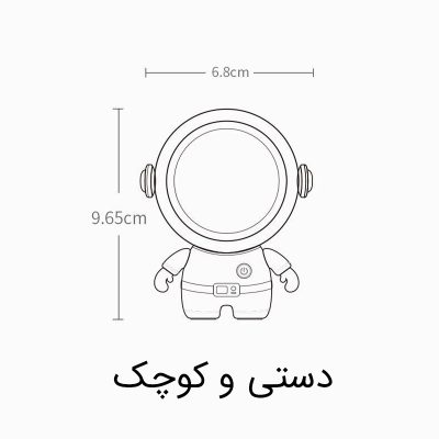 بررسی پنکه گردنی شارژی طرح فضانورد MF040